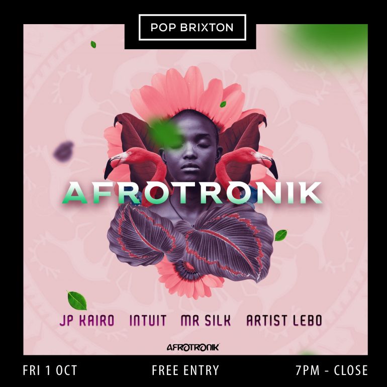 Afrotronik event flyer