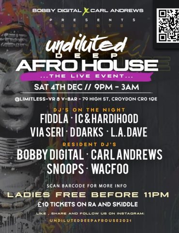 Undiluted, deep afro house